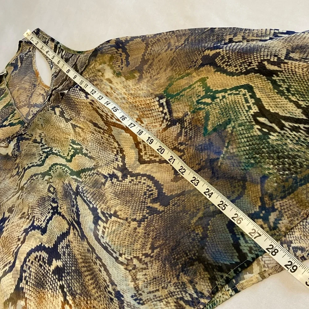 Show Me Your MuMu Brown & Green Snake Print Tank Top